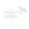 Z-Lite Harrison Vanity, 1-Light, 18 In.W x 4 In.L x 4.75 In.H, Modern Gold/Frosted 1011-18W-MGLD-LED - alternate 2